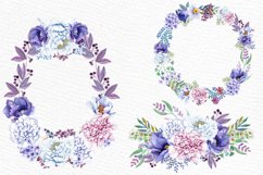 Watercolor wreaths and bouquets Product Image 3