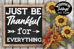 Just Be Thankful For Everything SVG Product Image 1