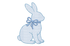 Spring Bunny, Chinoiserie Rabbit Design | Easter Bunny Product Image 2