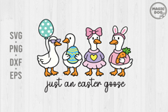 Easter Goose SVG|Silly Spring Squad|Just an Easter Goose Product Image 1