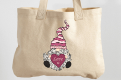 Valentine Gnome with heart embroidery design Product Image 2