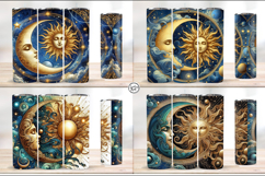 4 Celestial Tumbler Wrap. Day and Night 20 oz PNG Product Image 2