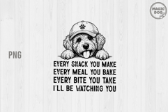 Every Snack You Make|Funny Doodle Dog|Cute Goldendoodle PNG Product Image 1