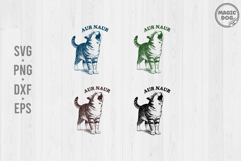 Aur Naur Cat Vintage Tabby Cat Meme|Funny Sassy Cat SVG Product Image 1