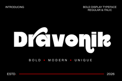 Dravonix | Bold Display Typeface Product Image 1