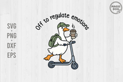 Funny Goose Scooter Meme|Emotional Regulation, Mental Health Product Image 1
