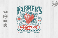 Farmer's Market Strawberry|Vintage Fruit Stand Support Local Product Image 1