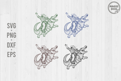 Cowboy Riding Alligator|Funny Western Gator Rodeo Product Image 1
