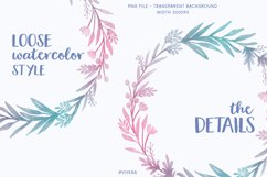 Spring Watercolor Wreaths - Set of 5 Product Image 6