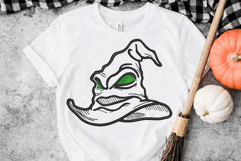 Witch Hat, Sorting Hat, Halloween Machine Embroidery Design. Product Image 2