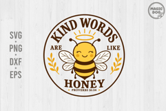 Kind Words Are Like Honey|Bible Verse|Christian Bee Kind Product Image 1