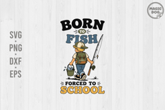 Retro Fishing Boy Back To School|First day of School SVG Product Image 1