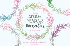 Spring Watercolor Wreaths - Set of 5 Product Image 2
