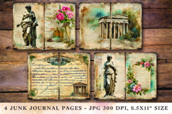 Junk Journal Pages -greece greek Product Image 1