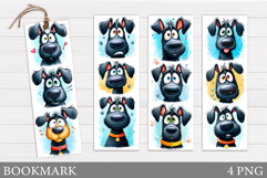 Cute Dog Bookmark Design. Funny Dog Bookmark Sublimation Product Image 1