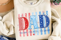 Dad The Man The Myth The Legend PNG, Patriotic Dad PNG, 4th Product Image 3