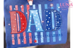Dad The Man The Myth The Legend PNG, Patriotic Dad PNG, 4th Product Image 6