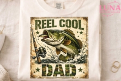 Reel Cool Dad PNG, Fishing Dad Sublimation, Father's Day PNG Product Image 3