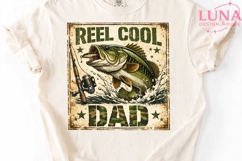Reel Cool Dad PNG, Fishing Dad Sublimation, Father's Day PNG Product Image 4