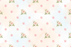 Watercolor Seamless Floral Pattern Mother's Day Product Image 1