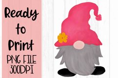 Valentine Watercolor Gnome Ready to Print Product Image 1