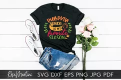Pumpkin Spice Is My Favorite Season PNG Sublimation Turkey Product Image 4