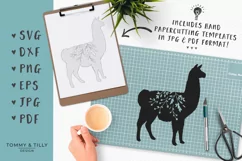 Llama Silhouette - SVG DXF PNG EPS JPG PDF Cutting File Product Image 4
