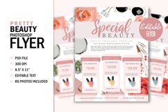 Pretty Beauty Fashion Print Flyer Template Graphic Design Product Image 1