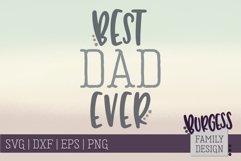 Best dad ever | SVG DXF EPS PNG Product Image 2