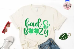 Bad & boozy - St. Patrick's Day SVG EPS DXF PNG Product Image 2