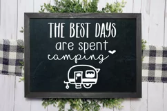 The Best Days Are Spent Camping svg, camper svg Product Image 2