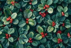 Cotoneaster plant displaying lush green leaves and red berri Product Image 1
