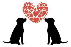 Lab love Valentine's clipart and cut file Product Image 1