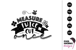 Measure Twice, Craft SVG, Craft Room SVG, Crafters Product Image 2