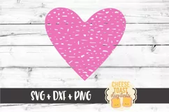 Distressed Heart - Valentine's Day SVG PNG DXF Cutting Files Product Image 2