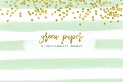 Watercolor digital paper pink and green Product Image 2