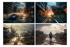 Scenes with Extreme Weather Conditions 10 Set V-13 Product Image 2