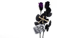 Black Rose Halloween Flat Lay Product Image 1