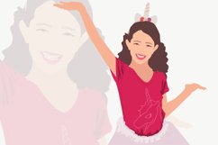 Dressed Up Kid Vector Illustration Product Image 2