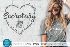Secretary svg - a secretary svg heart file for crafters Product Image 1