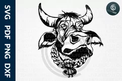 SVG / PNG / DXF 2021 Year of Ox, Paper Cutting Template Product Image 1