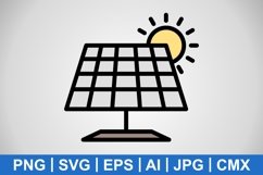 Vector Solar Panel Icon Product Image 1