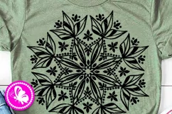 Floral Mandala svg Leaves flowers png clip art Decorations Product Image 1