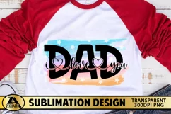Dad Sublimation PNG Fathers Day Quote Watercolor T-shirt Mug Product Image 5