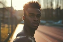 Young man in sunset light Product Image 1