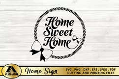 HOME SIGN SVG PNG EPS DXF Welcome Home SVG Farmhouse SVG Product Image 2