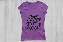 Creep It Real SVG, Halloween Svg, Bat svg, Trick or Treat. Product Image 2