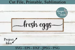 Fresh Eggs SVG, png, eps, DXF, sublimation Product Image 1