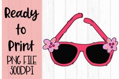 Girls Doodle Sun Glasses Ready to Print Product Image 1