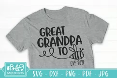Great Grandpa To Bee SVG - New Great Grandpa To Be Product Image 1